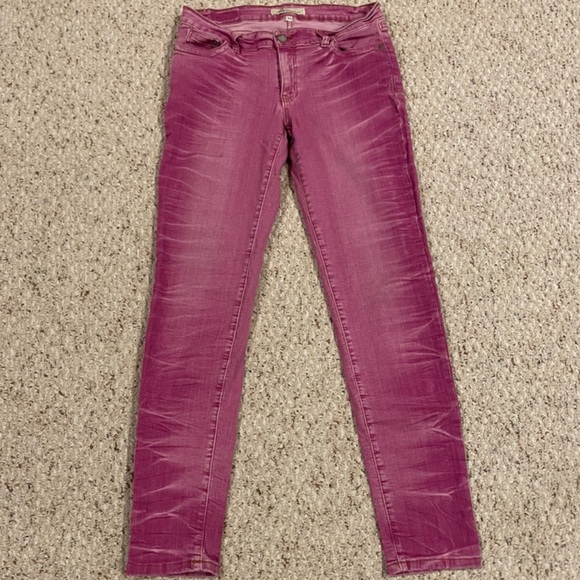 M2f Skinny Jeans in Dark Pink - Picture 3 of 4